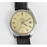 An Omega Seamaster automatic, gents stainless steel wristwatch, circa 1968 having a silvered dial