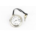 A George III silver pair cased pocket watch having a white enamel dial A/F, with Roman and Arabic