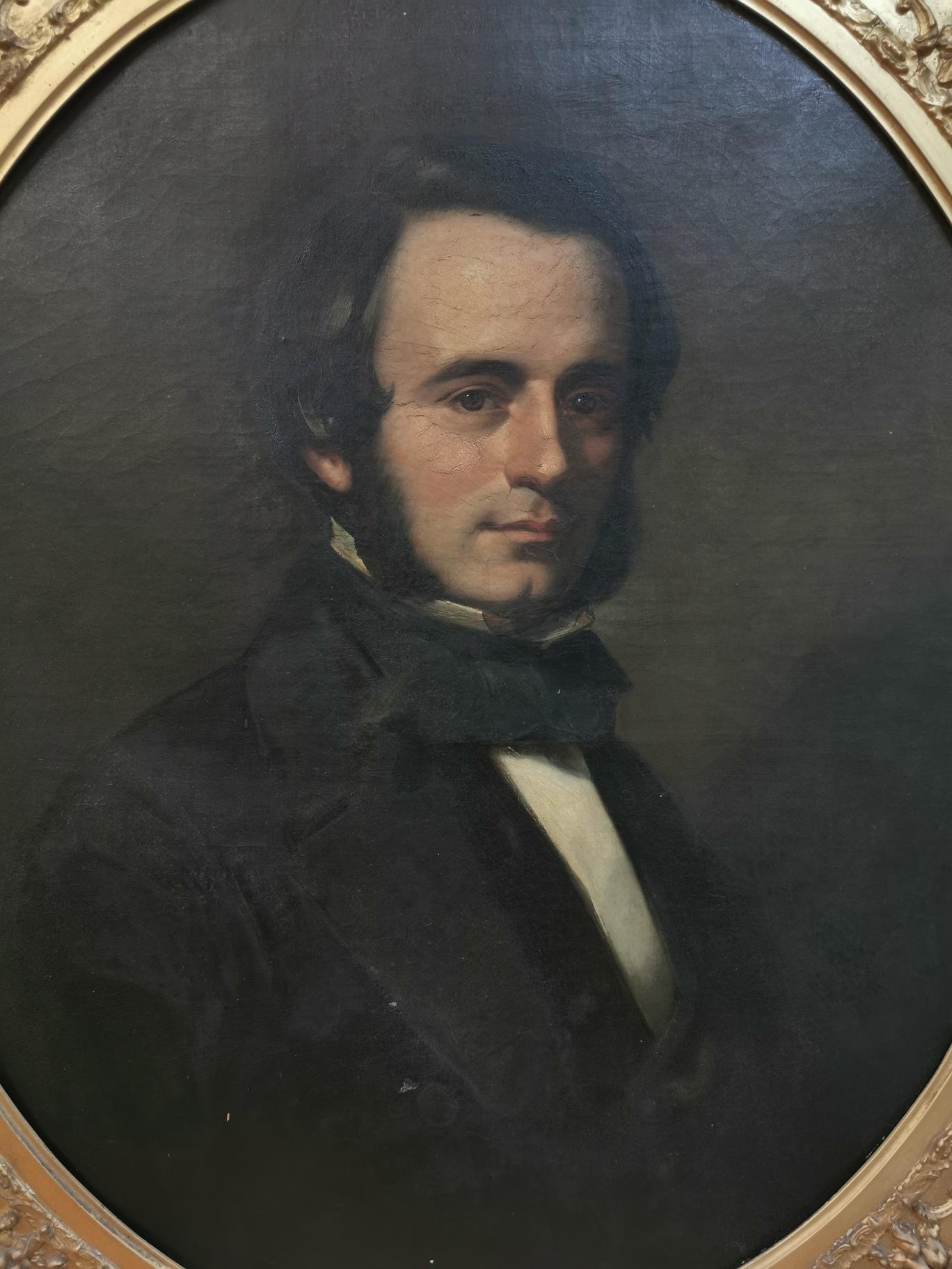 British School, 19th century half-length portrait of a gentleman, unsigned, oil on canvas, 74.5 cm x - Image 2 of 4