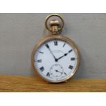 A 9ct gold pocket watch, the dial inscribed john Bennett Ltd, London, 83g Location: