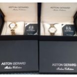 Two Aston Gerard Italian collection gents watches Location: 2:3