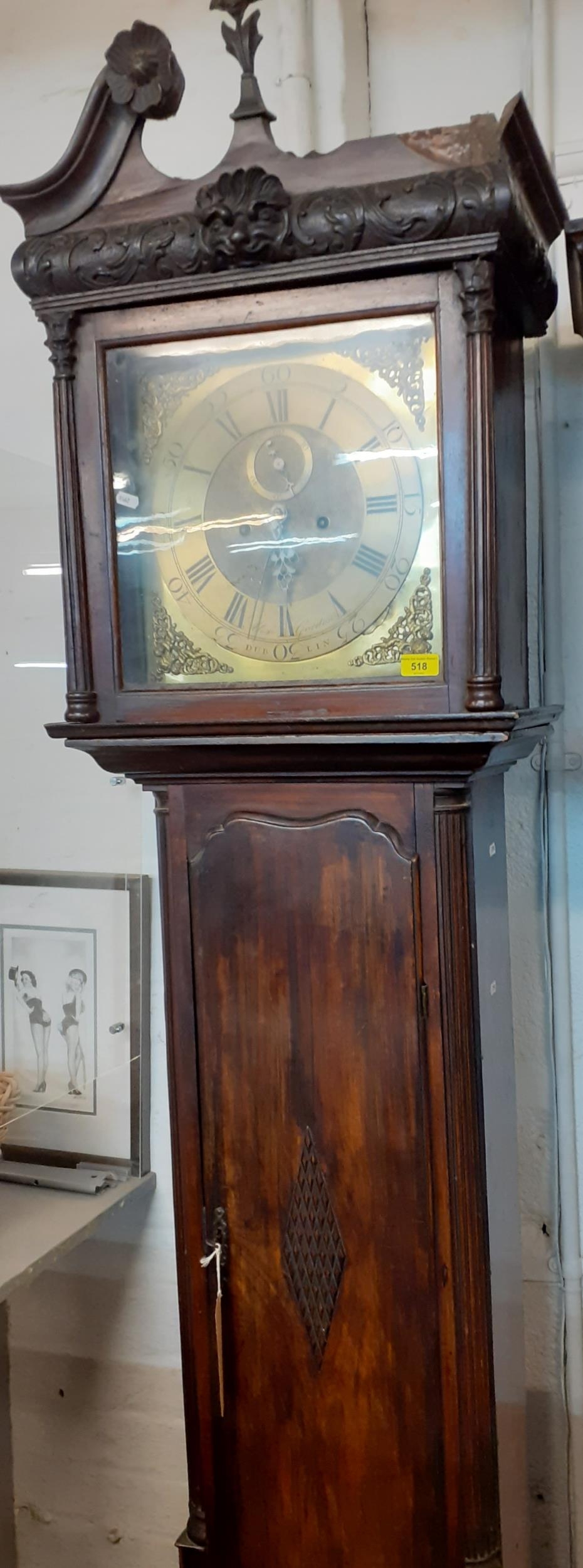 An Irish George III mahogany 8-day long case clock with dial inscribed Alex Gordon, Dublin with - Image 2 of 6