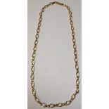 A 9ct gold chain link necklace, 8.1g Location: