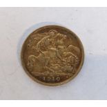 An Edwardian VII (1901-1910) half sovereign London Mint Location: