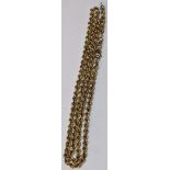 A 9ct gold rope twist effect necklace, 4.7g Location: