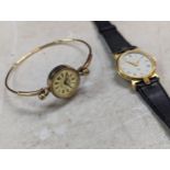 A ladies quartz Gucci wristwatch, together with a gold plated ladies Sekonda quartz wristwatch