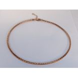 A 9ct rose gold necklace, boxed 4.5g Location: