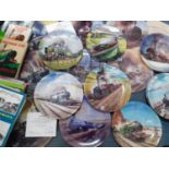 Collectors plates to include Caverswall limited edition train plates, Davenport train plates and