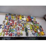 A mixed lot of toy cars to include Corgi toys, Whizzwheels Surtees T.S.9, Dinky toys Alfa-Romeo