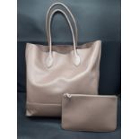 Mulberry-A Blossom Nappa leather tote shoulder bag, serial no:10244928 and a matching Blossom Pouch,