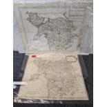 A Robert Morden map from the 1752 edition of Camdens Britannia and another map of North Wales.
