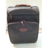 Mulberry-A Scotchgrain wheelie cabin bag 44cmH x 32cmW x 25cmD, having a padlock and key, serial