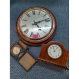 Mixed clocks to include an Edwardian Buren mantle clock, Location: A2B