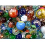 A quantity of 20th Century glass marbles. Location:A1B