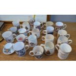 A selection of commemorative china to include Scarborough, Devon ware and others Location: RAF