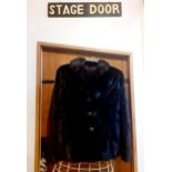 A late 20th Century Blackglama natural dark ranch mink jacket with 3 fabric and gold tone buttons,