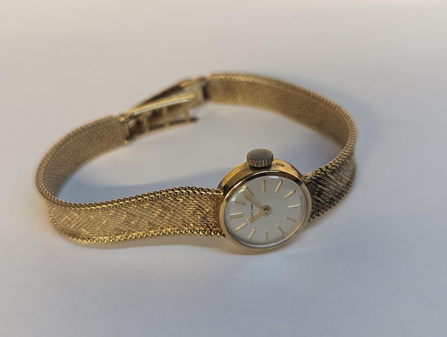 A 9ct gold Certina ladies wristwatch, 18.9g - Image 3 of 3