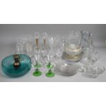 A Collection of Various Glassware to include Jug, Glasses, Bowls Etc