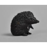 A Small Bronze Study of a Hedgehog, 3cms High