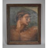 An 18th/19th Century Large Oil on Canvas After Michelangelo, the Creation of Adam, 59cmsx69cms,