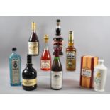 A Collection of Various Liqueurs and Spirits to include Bombay Sapphire, James Cook Rum Etc
