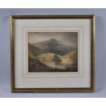 A Framed Watercolour, Benjamin Barker, 1800-1833, Near Mold, Flintshire, 23x18.5cms