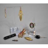 A Collection of Various Period Jewellery to include Jet Brooch, Victorian Gilt Metal Clip in the