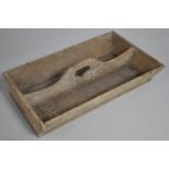 A Vintage Wooden Knife Box, 36.5cms Wide