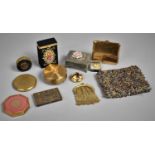 A Collection of Various Powder Compacts, Purses Etc