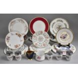 A Collection of Various Plates to comprise Coalport Commemorative Examples, Royal Worcester Cup of