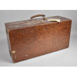 A Vintage Travelling Case with Fitted Eight Section Compartment having Labels for TWR Tregenna