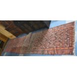 An Antique Persian Malayer Runner, 424x97cm