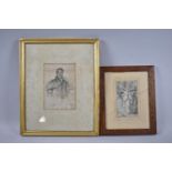 A Framed Engraving Titled in Pencil, Judith, together with a Gilt Framed Portrait of The Rev Cassan,
