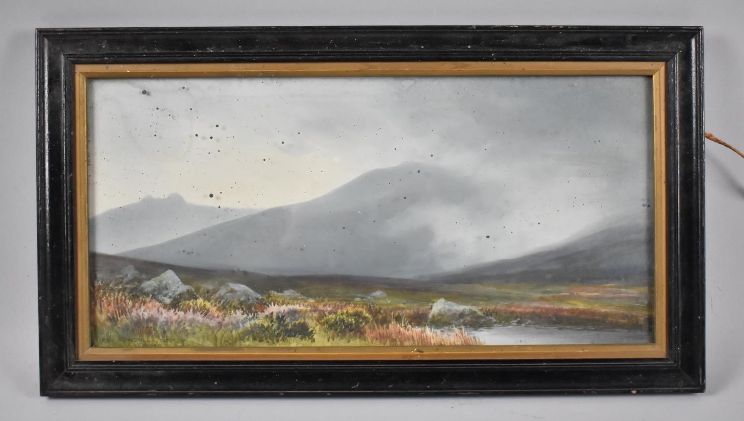 A Moor Landscape by A Newman, Signed and Titled, 37.5x18cms