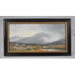 A Moor Landscape by A Newman, Signed and Titled, 37.5x18cms