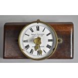 A Vintage Brass Cased Clock, the Circular Dial Inscribed for Werner, Pfleiderer & Perkins Ltd on