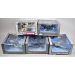 A Collection of Five Air Signature 1-48 Scale Diecast WWII American War Planes, Diecast and with