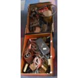 Two Boxes of Vintage Tools etc