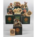 A Collection of Seven Boxed Limited Edition Resin Teddy Bears, the Boyds Collection