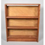 A Mid 20th Century Four Shelf Open Bookcase, 76cm wide