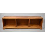 A 1970's Three Section Open Shoe or Boot Cabinet, 135cm wide