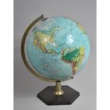 A Danish Table Top Globe, 42cm high Dated 1972