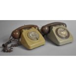 Two Vintage Two Tone Telephones