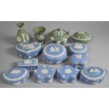 A Collection of Various Wedgwood Jasperware to include Vases, Pots Etc (13 Pieces)