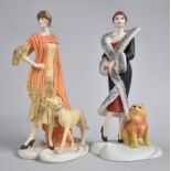 Two Wedgwood Roaring Twenties Figures, Bonnie and Phoebe