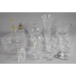 A Collection of Various Glassware to Comprise Ice Bucket, Villeroy and Boch Ornament, Bowls Vases