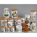 A Collection of Various Portmeirion Storage Jars and Vases to include Botanic Garden, Pomona Etc