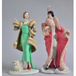 Two Coalport Roaring Twenties Figures, Delia and Millie