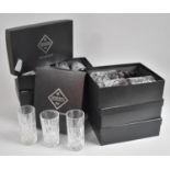 A Set of Bohemian Lead Crystal Tumblers to include Short and High Ball Examples, Some Missing and
