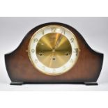 A Mid 20th Century Westminster and Winchester Chime Mantle Clock with Key and In Working Order, Waln